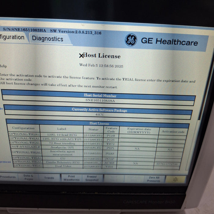GE Healthcare GE Healthcare Carescape B450 Critical Care Patient Monitor Patient Monitors reLink Medical