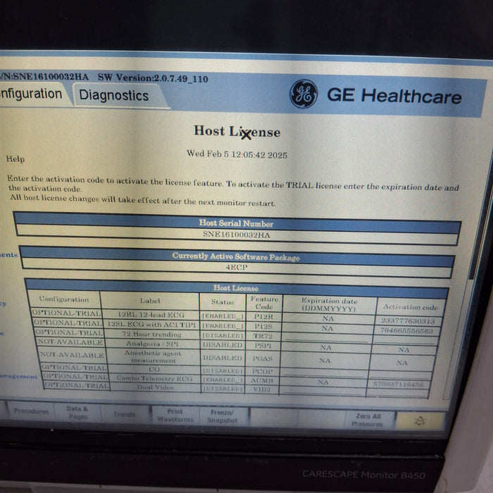 GE Healthcare GE Healthcare Carescape B450 Emergency Care Patient Monitor Patient Monitors reLink Medical