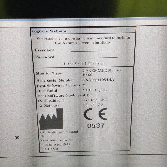 GE Healthcare GE Healthcare Carescape B450 Critical Care Patient Monitor Patient Monitors reLink Medical