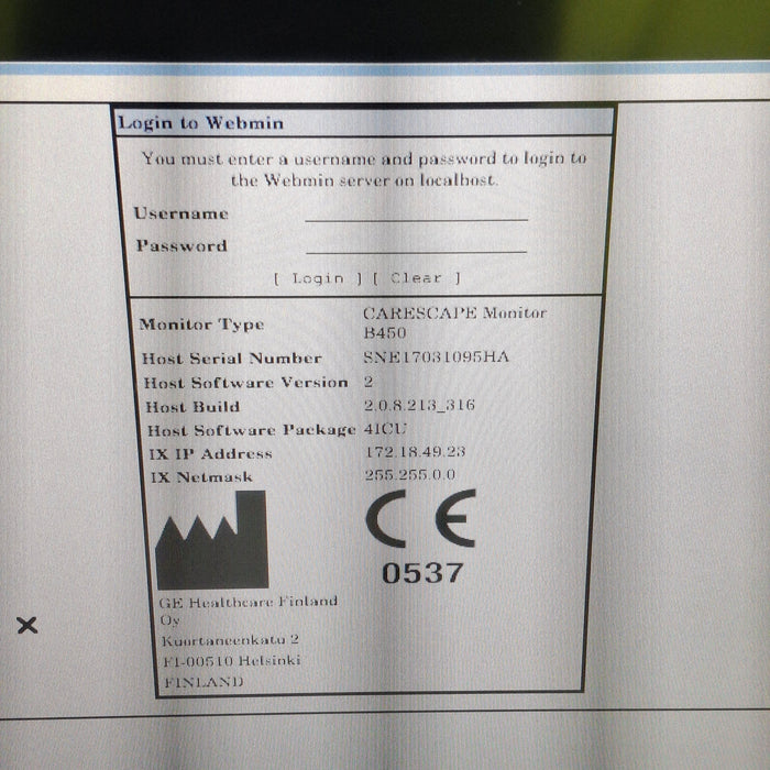 GE Healthcare GE Healthcare Carescape B450 Critical Care Patient Monitor Patient Monitors reLink Medical