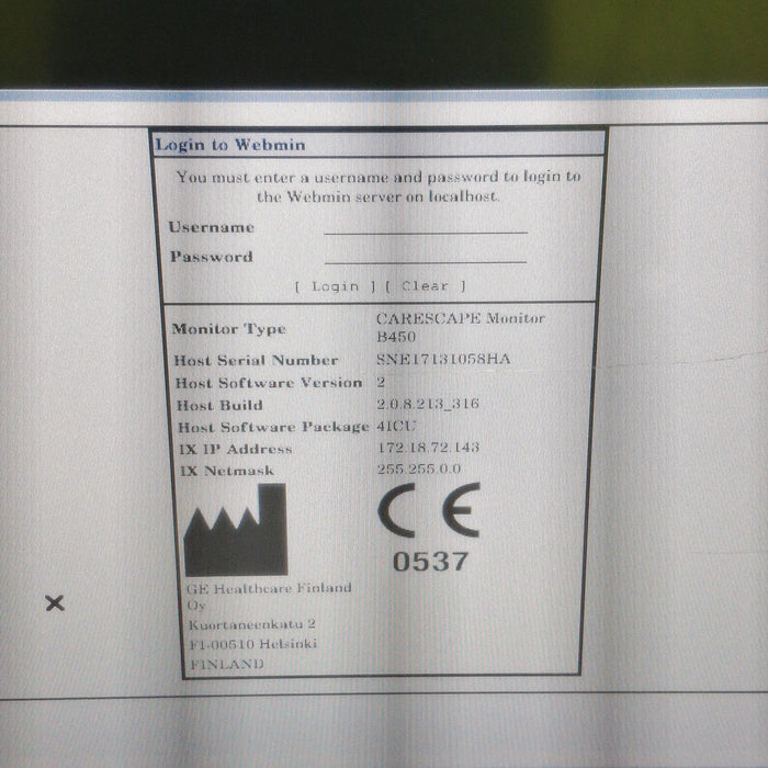 GE Healthcare GE Healthcare Carescape B450 Critical Care Patient Monitor Patient Monitors reLink Medical