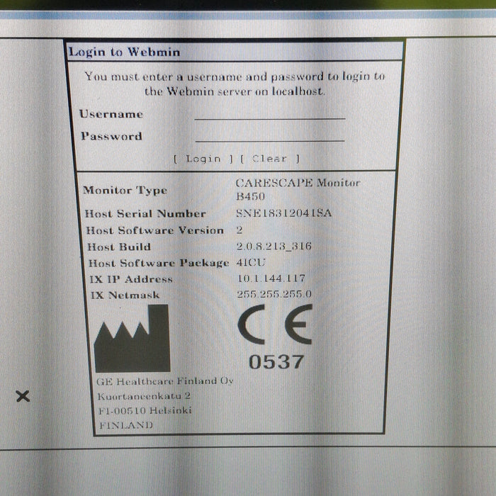 GE Healthcare GE Healthcare Carescape B450 Critical Care Patient Monitor Patient Monitors reLink Medical