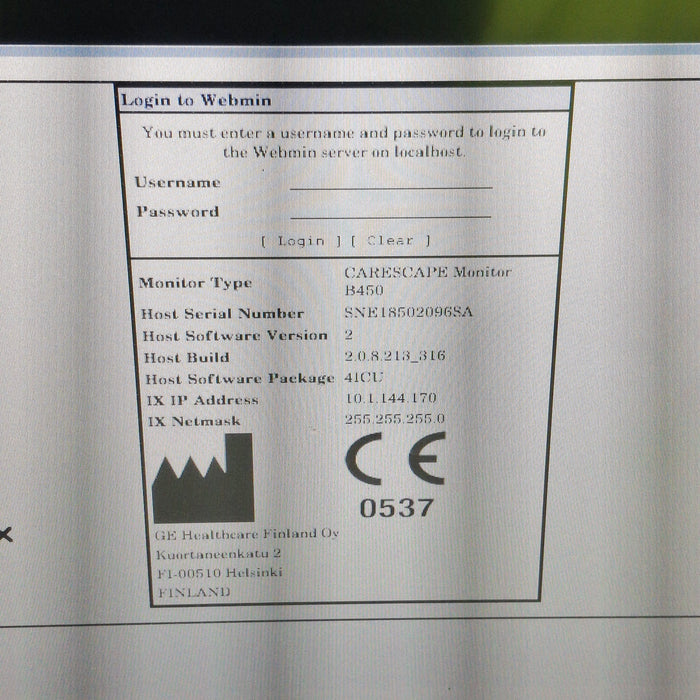 GE Healthcare GE Healthcare Carescape B450 Critical Care Patient Monitor Patient Monitors reLink Medical
