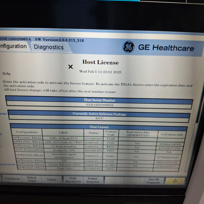 GE Healthcare GE Healthcare Carescape B450 Critical Care Patient Monitor Patient Monitors reLink Medical