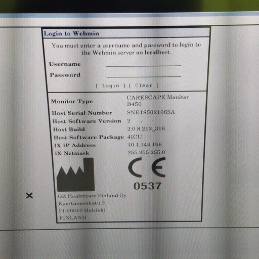 GE Healthcare GE Healthcare Carescape B450 Critical Care Patient Monitor Patient Monitors reLink Medical