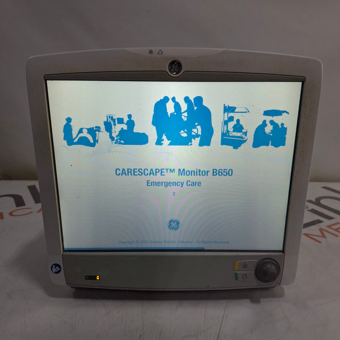 GE Healthcare GE Healthcare Carescape B650 Emergency Care Patient Monitor Patient Monitors reLink Medical