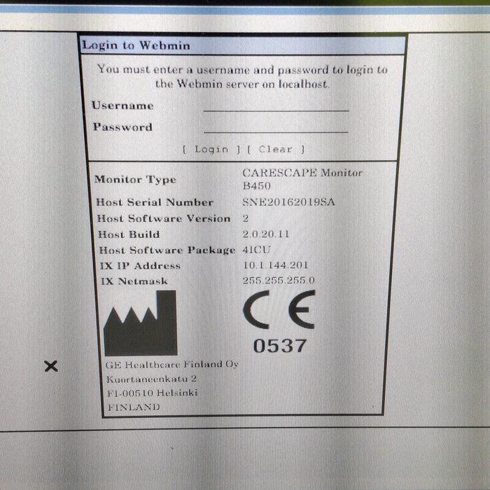 GE Healthcare GE Healthcare Carescape B450 Critical Care Patient Monitor Patient Monitors reLink Medical