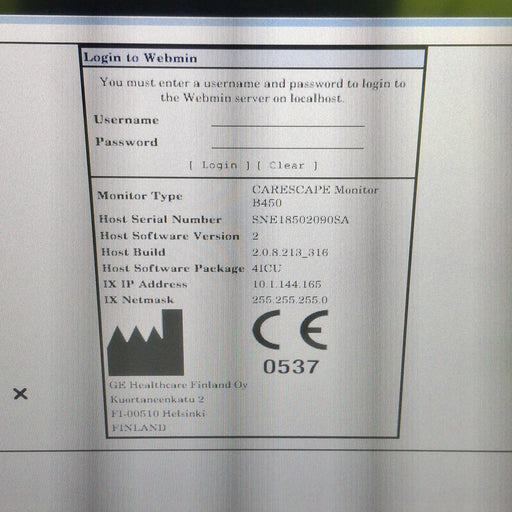 GE Healthcare GE Healthcare Carescape B450 Critical Care Patient Monitor Patient Monitors reLink Medical
