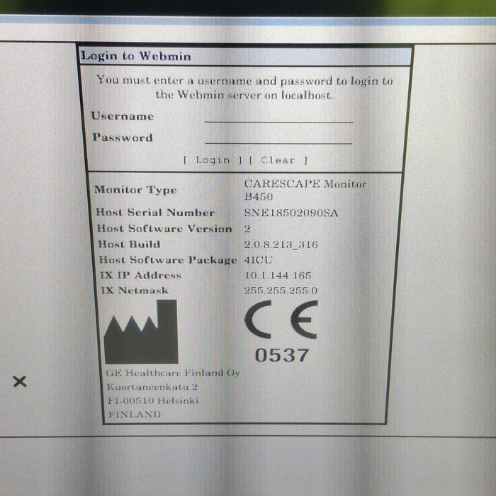 GE Healthcare GE Healthcare Carescape B450 Critical Care Patient Monitor Patient Monitors reLink Medical