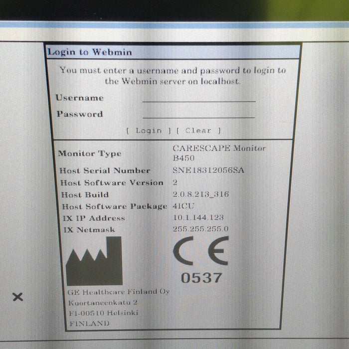 GE Healthcare GE Healthcare Carescape B450 Critical Care Patient Monitor Patient Monitors reLink Medical