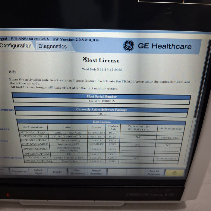 GE Healthcare GE Healthcare Carescape B450 Critical Care Patient Monitor Patient Monitors reLink Medical