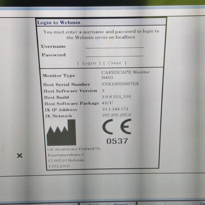 GE Healthcare GE Healthcare Carescape B450 Critical Care Patient Monitor Patient Monitors reLink Medical