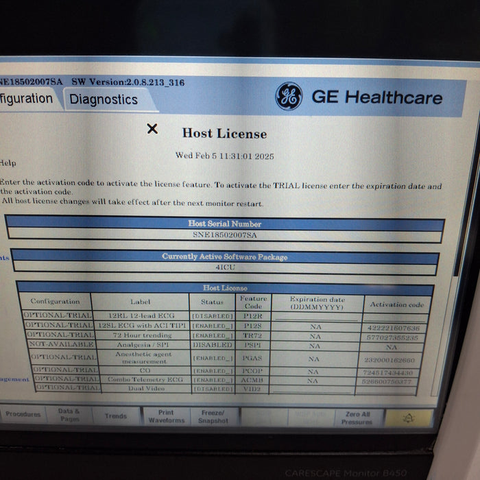 GE Healthcare GE Healthcare Carescape B450 Critical Care Patient Monitor Patient Monitors reLink Medical
