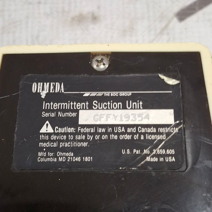 Ohmeda Medical Ohmeda Medical 200 Intermittent Suction Unit Respiratory reLink Medical