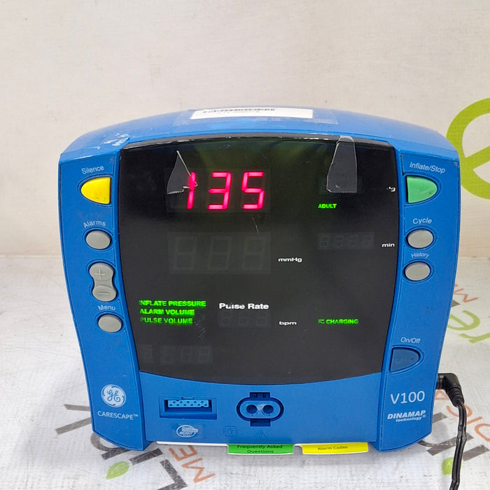 GE Healthcare GE Healthcare Dinamap V100 - NIBP, SpO2, Temp Vital Signs Monitor Patient Monitors reLink Medical