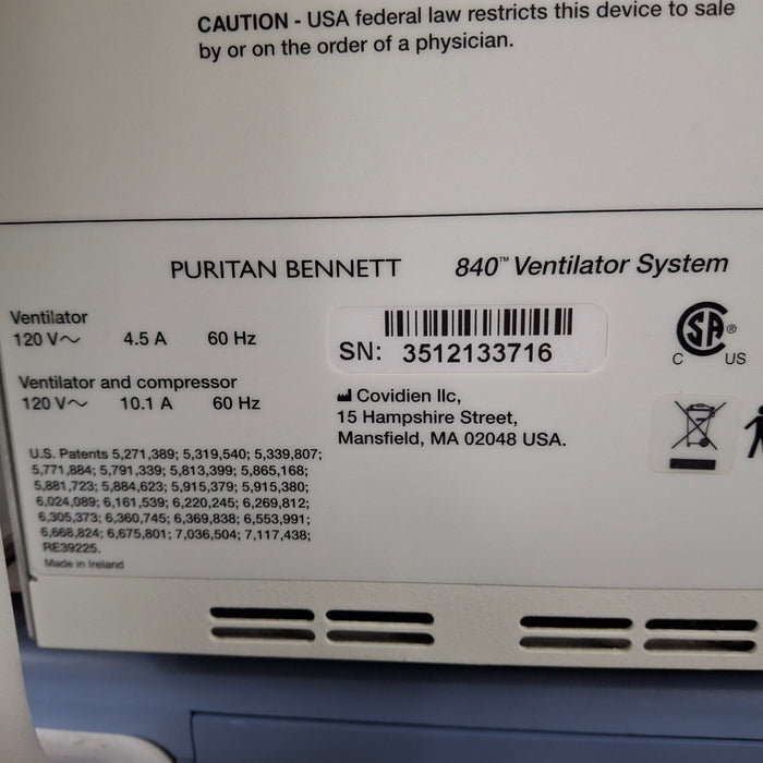 Puritan Bennett Puritan Bennett 840 Ventilator Respiratory reLink Medical