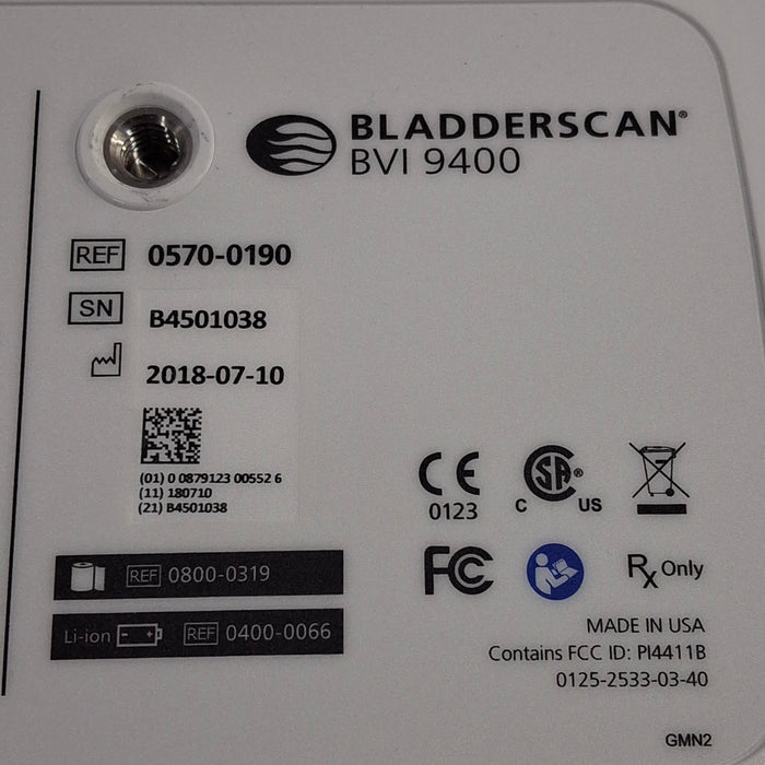 Verathon Medical, Inc BVI 9400 Bladderscan