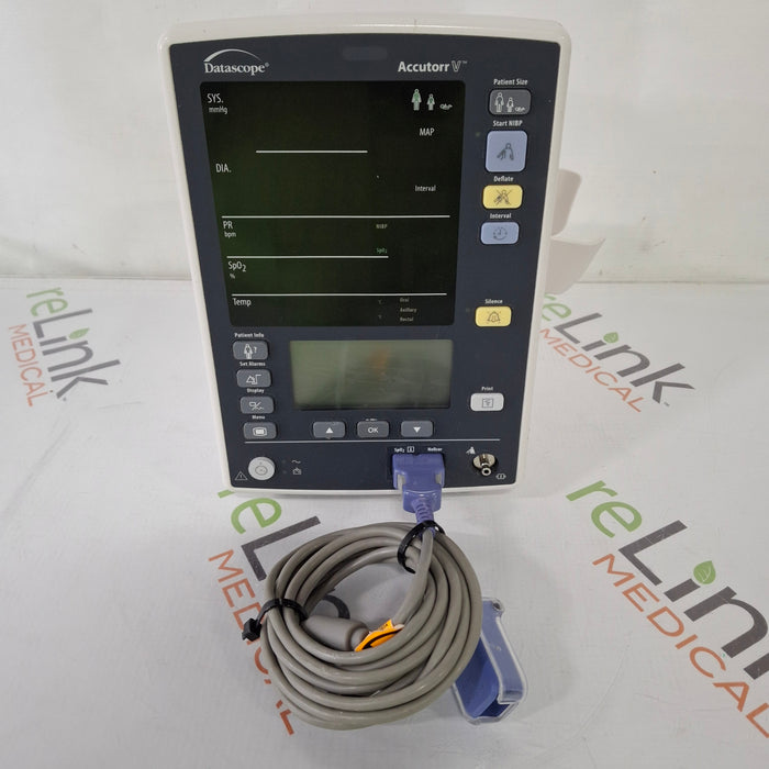 Mindray Datascope Accutorr V Vital Signs Monitor