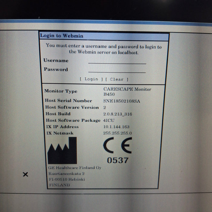 GE Healthcare GE Healthcare Carescape B450 Critical Care Patient Monitor Patient Monitors reLink Medical