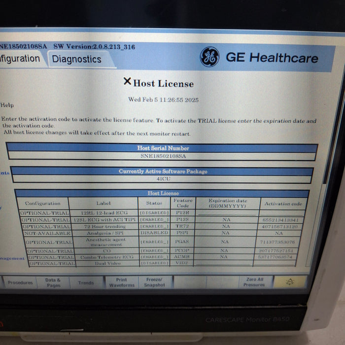 GE Healthcare GE Healthcare Carescape B450 Critical Care Patient Monitor Patient Monitors reLink Medical