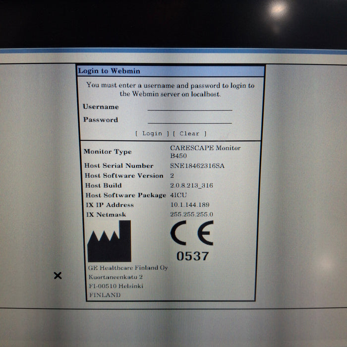 GE Healthcare GE Healthcare Carescape B450 Critical Care Patient Monitor Patient Monitors reLink Medical