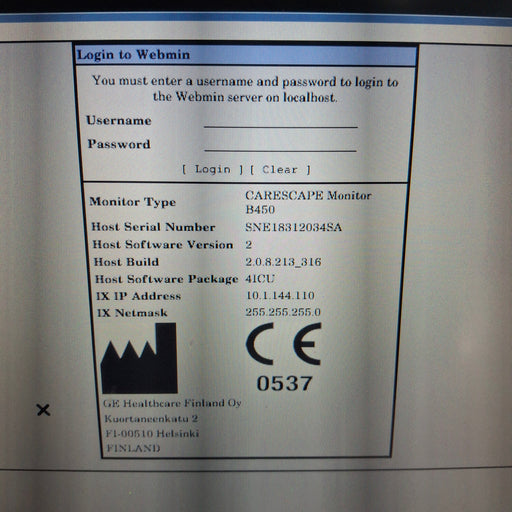 GE Healthcare GE Healthcare Carescape B450 Critical Care Patient Monitor Patient Monitors reLink Medical