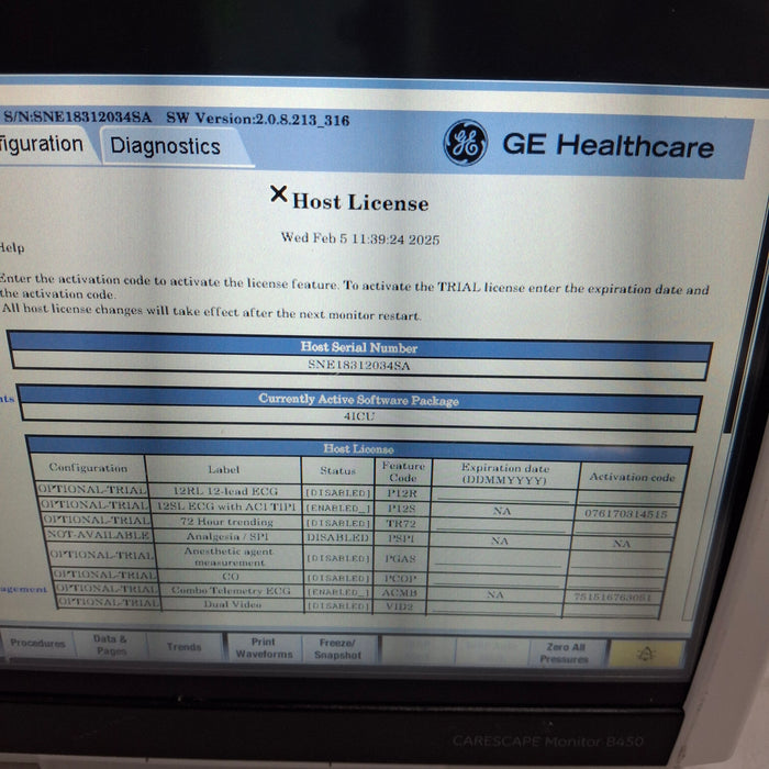GE Healthcare GE Healthcare Carescape B450 Critical Care Patient Monitor Patient Monitors reLink Medical