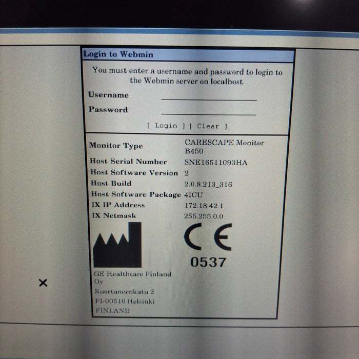 GE Healthcare GE Healthcare Carescape B450 Critical Care Patient Monitor Patient Monitors reLink Medical