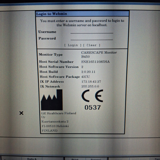 GE Healthcare GE Healthcare Carescape B450 Critical Care Patient Monitor Patient Monitors reLink Medical