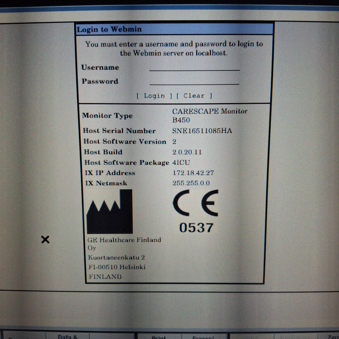 GE Healthcare GE Healthcare Carescape B450 Critical Care Patient Monitor Patient Monitors reLink Medical