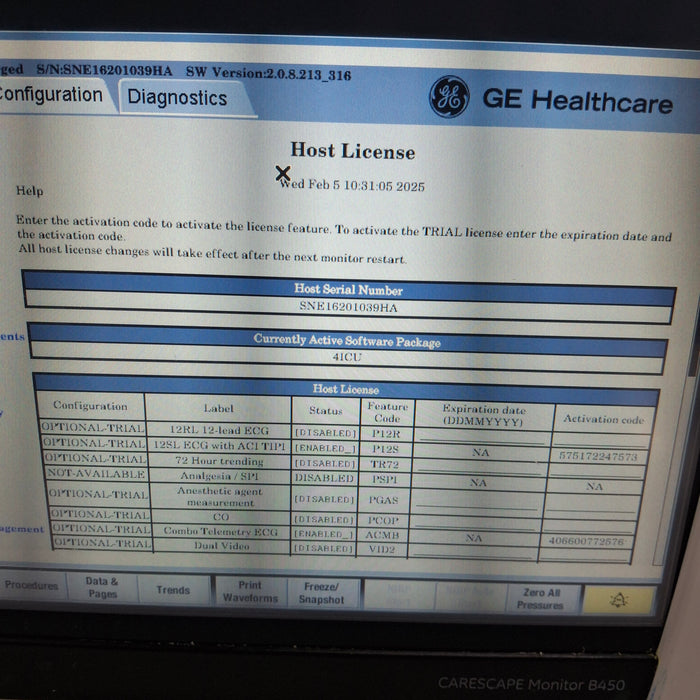 GE Healthcare GE Healthcare Carescape B450 Critical Care Patient Monitor Patient Monitors reLink Medical