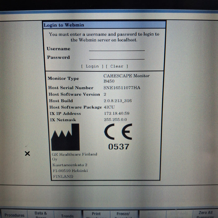 GE Healthcare GE Healthcare Carescape B450 Critical Care Patient Monitor Patient Monitors reLink Medical
