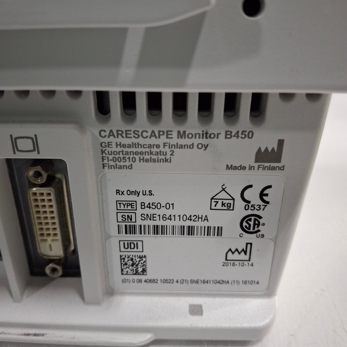 GE Healthcare GE Healthcare Carescape B450 Critical Care Patient Monitor Patient Monitors reLink Medical