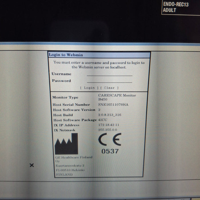 GE Healthcare GE Healthcare Carescape B450 Critical Care Patient Monitor Patient Monitors reLink Medical