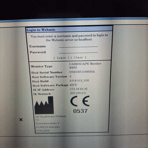 GE Healthcare GE Healthcare Carescape B450 Critical Care Patient Monitor Patient Monitors reLink Medical