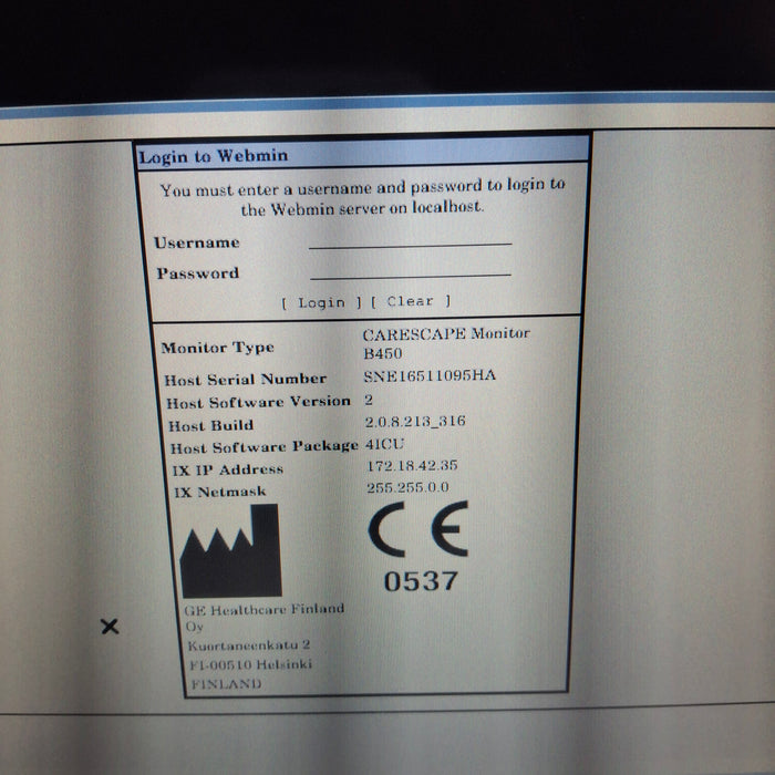 GE Healthcare GE Healthcare Carescape B450 Critical Care Patient Monitor Patient Monitors reLink Medical