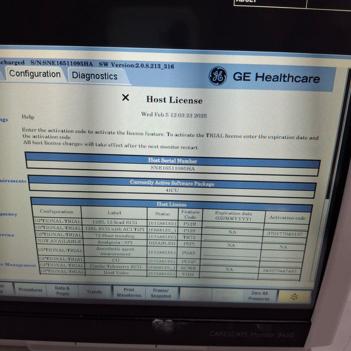 GE Healthcare GE Healthcare Carescape B450 Critical Care Patient Monitor Patient Monitors reLink Medical