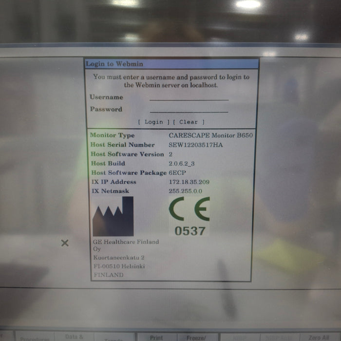 GE Healthcare GE Healthcare Carescape B650 Patient Monitor Patient Monitors reLink Medical