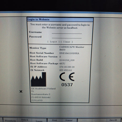 GE Healthcare GE Healthcare Carescape B450 Critical Care Patient Monitor Patient Monitors reLink Medical