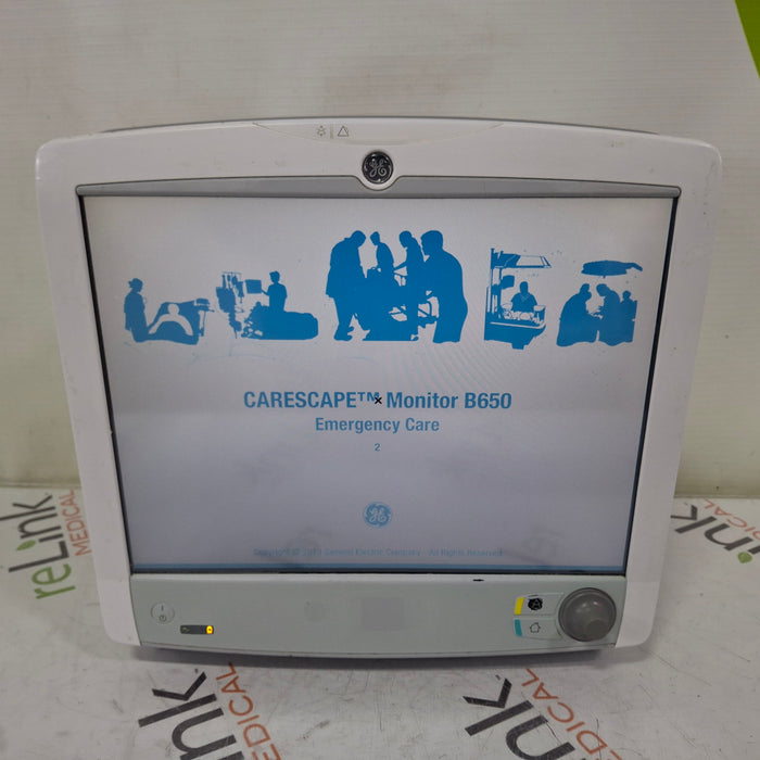 GE Healthcare GE Healthcare Carescape B650 Patient Monitor Patient Monitors reLink Medical