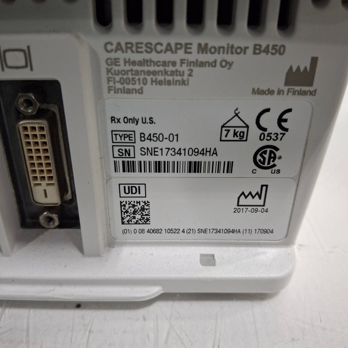 GE Healthcare GE Healthcare Carescape B450 Critical Care Patient Monitor Patient Monitors reLink Medical