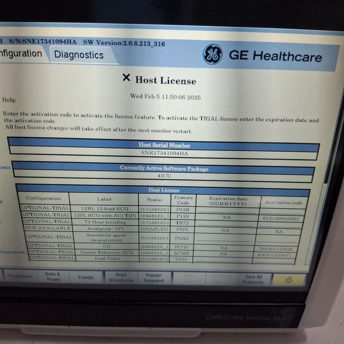 GE Healthcare GE Healthcare Carescape B450 Critical Care Patient Monitor Patient Monitors reLink Medical