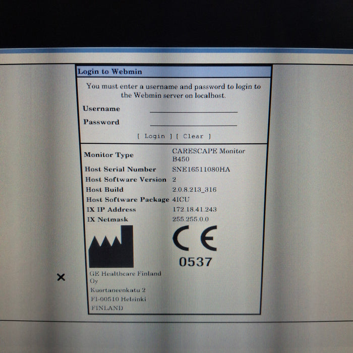 GE Healthcare GE Healthcare Carescape B450 Critical Care Patient Monitor Patient Monitors reLink Medical
