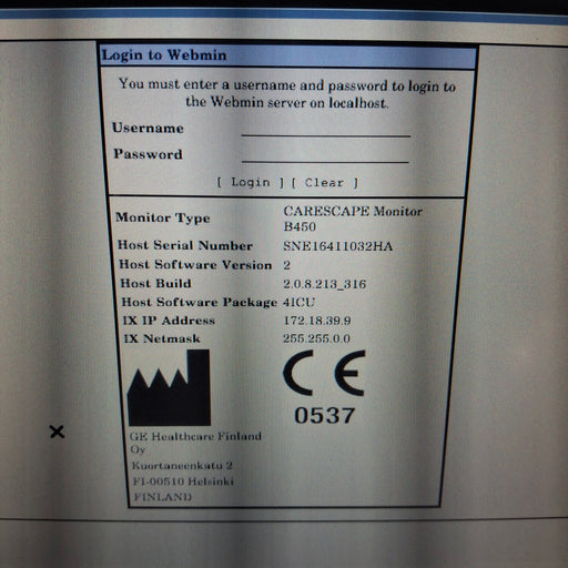 GE Healthcare GE Healthcare Carescape B450 Critical Care Patient Monitor Patient Monitors reLink Medical