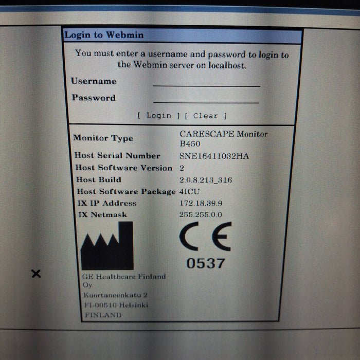 GE Healthcare GE Healthcare Carescape B450 Critical Care Patient Monitor Patient Monitors reLink Medical