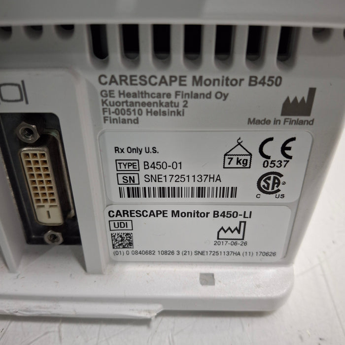 GE Healthcare GE Healthcare Carescape B450 Neonatal Care Patient Monitor Patient Monitors reLink Medical