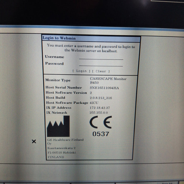 GE Healthcare GE Healthcare Carescape B450 Critical Care Patient Monitor Patient Monitors reLink Medical