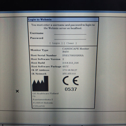 GE Healthcare GE Healthcare Carescape B450 Critical Care Patient Monitor Patient Monitors reLink Medical