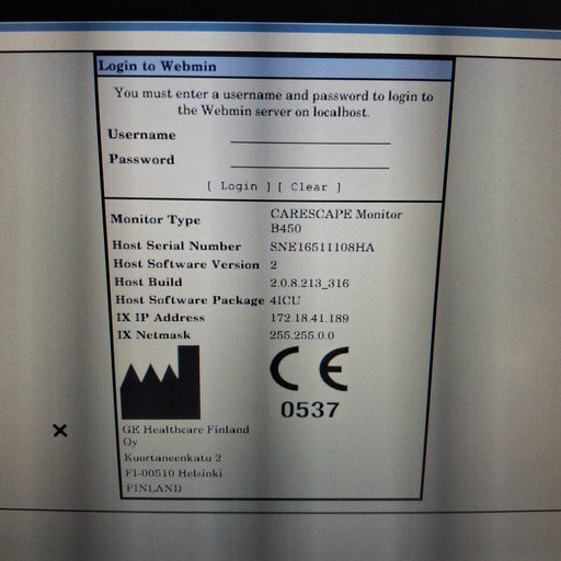 GE Healthcare GE Healthcare Carescape B450 Critical Care Patient Monitor Patient Monitors reLink Medical