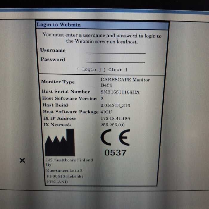 GE Healthcare GE Healthcare Carescape B450 Critical Care Patient Monitor Patient Monitors reLink Medical